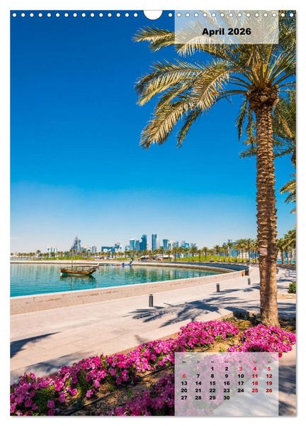 Produktbild: Doha Leuchtende Hauptstadt von Katar (Wandkalender 2026 DIN A3 hoch), CALVENDO Monatskalender