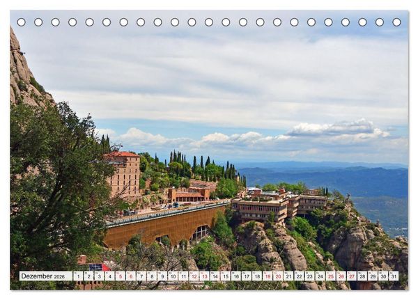 Produktbild: MONTSERRAT in Katalonien (Tischkalender 2026 DIN A5 quer), CALVENDO Monatskalender