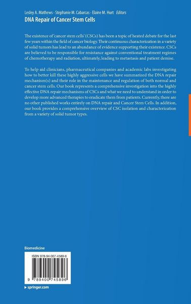 Produktbild: DNA Repair of Cancer Stem Cells