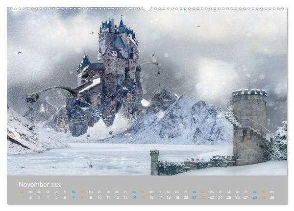 Produktbild: Fantastisch und surreal - Landschaften (Wandkalender 2026 DIN A2 quer), CALVENDO Monatskalender