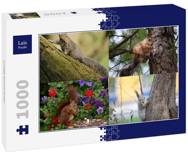Produktbild: Lais Puzzle Collage Eichh&ouml;rnchen 1000 Teile