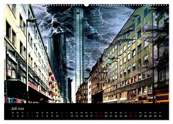 Produktbild: Frankfurt k&uuml;nstlerisch (hochwertiger Premium Wandkalender 2026 DIN A2 quer), Kunstdruck in Hochglanz