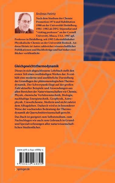 Produktbild: Gleichgewichtsthermodynamik