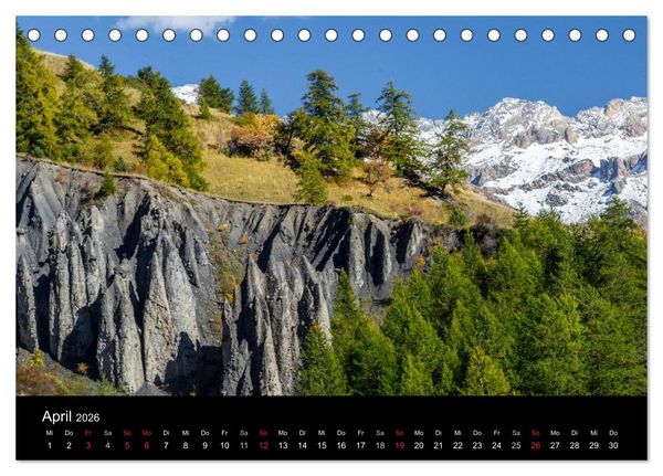 Produktbild: Entschleunigt ... reisen durch traumhafte Landschaften "Les Grandes Alpes" (Tischkalender 2026 DIN A5 quer), CALVENDO Monatskalender