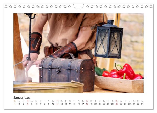 Produktbild: Mittelalter - Zeit unserer Ahnen (Wandkalender 2026 DIN A4 quer), CALVENDO Monatskalender