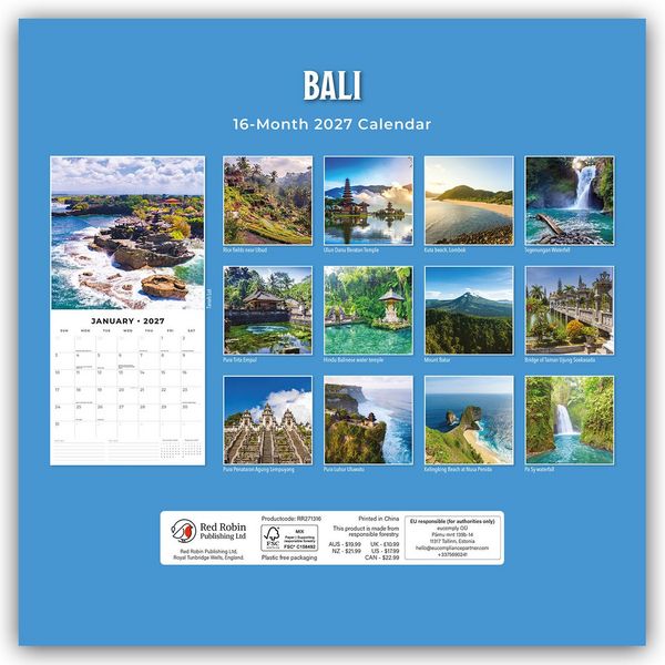 Produktbild: Bali 2027 &ndash; 16-Monatskalender