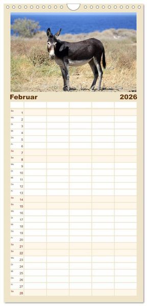 Produktbild: Familienplaner 2026 - Griechenland - Von Epirus bis zu den Inseln mit 5 Spalten (Wandkalender, 21 x 45 cm) CALVENDO