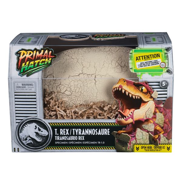 Produktbild: Primal Hatch, Jurassic World, Interaktiver T-Rex im Ei, 100+ Soundeffekte und Reaktionen