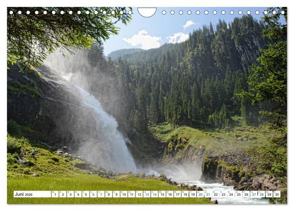 Produktbild: Krimmler Wasserf&auml;lle - Naturlandschaft Krimmler Achental (Wandkalender 2026 DIN A4 quer), CALVENDO Monatskalender