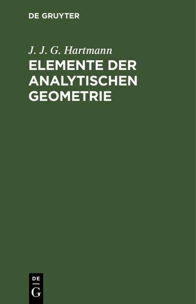 Produktbild: Elemente der analytischen Geometrie