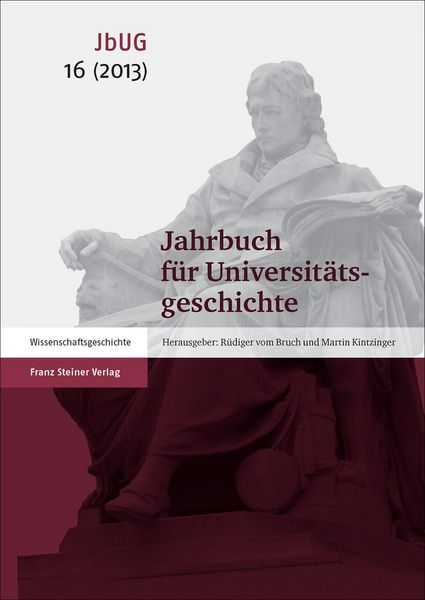 Produktbild: Jahrbuch f&uuml;r Universit&auml;tsgeschichte 16 (2013)