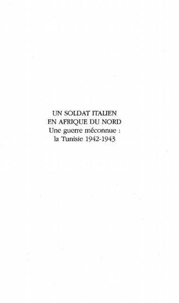 Produktbild: Un Soldat Italien En Afrique Du Nord