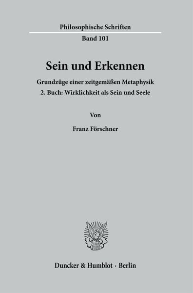 Produktbild: Sein und Erkennen.