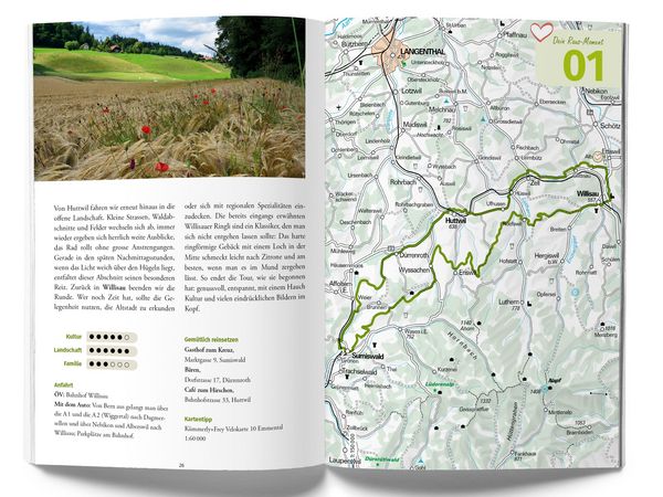Produktbild: K&uuml;mmerly+Frey Raus und E-Biken Rundtouren Zentralschweiz &ndash; E-Bikef&uuml;hrer