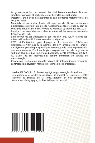 Produktbild: Grossesse et accouchement chez l'adolescente