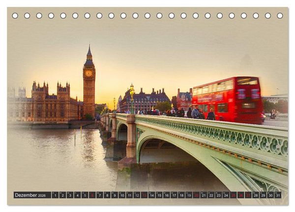 Produktbild: Traumhaftes London (Tischkalender 2026 DIN A5 quer), CALVENDO Monatskalender