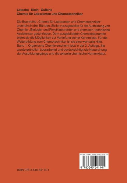 Produktbild: Chemie f&uuml;r Laboranten und Chemotechniker