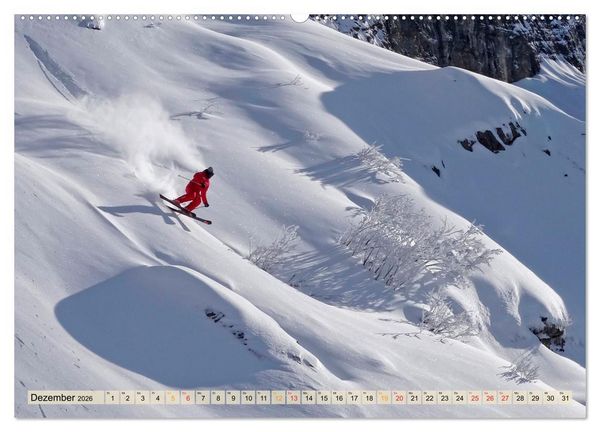 Produktbild: Skifahren - so sch&ouml;n (Wandkalender 2026 DIN A2 quer), CALVENDO Monatskalender