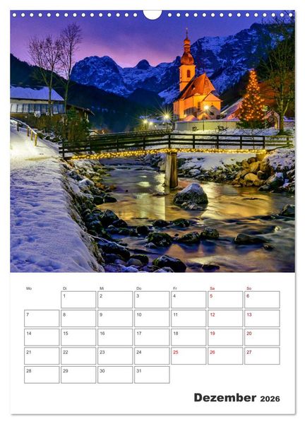 Produktbild: Oberbayerische Alpen (Wandkalender 2026 DIN A3 hoch), CALVENDO Monatskalender