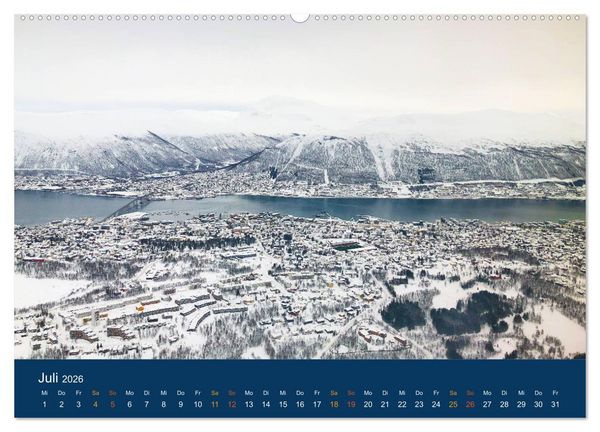 Produktbild: Troms&ouml;, eisiges Nord-Norwegen (hochwertiger Premium Wandkalender 2026 DIN A2 quer), Kunstdruck in Hochglanz
