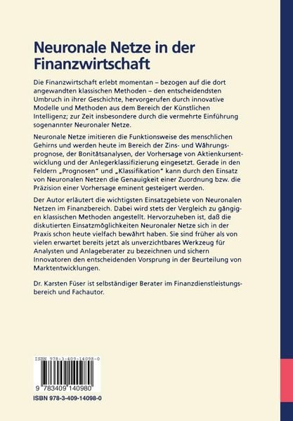 Produktbild: Neuronale Netze in der Finanzwirtschaft