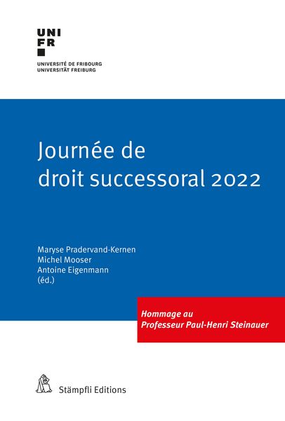 Produktbild: Journ&eacute;e de droit successoral 2022