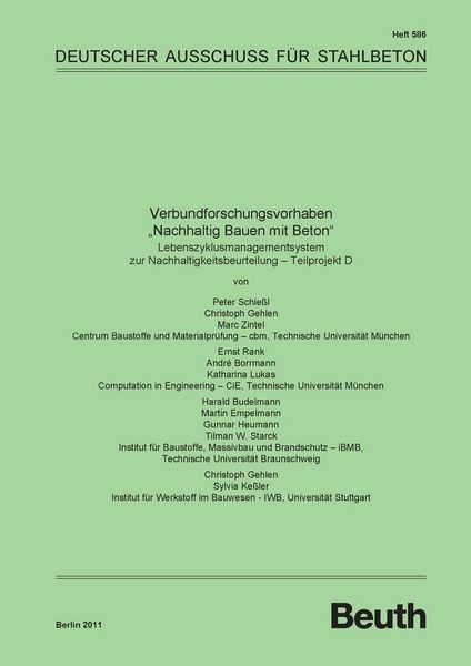 Produktbild: Verbundforschungsvorhaben "Nachhaltig Bauen mit Beton"