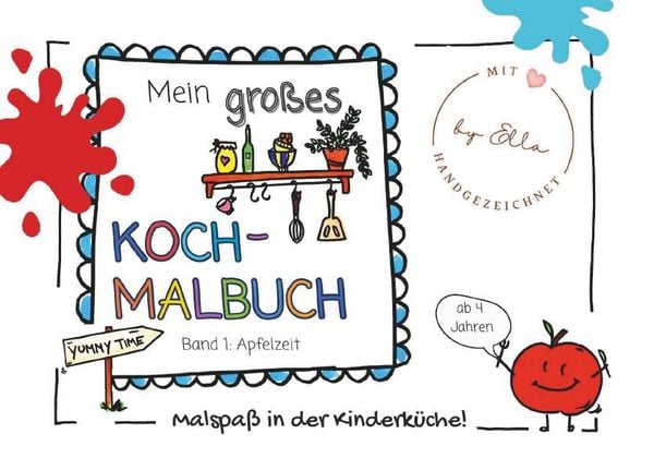 Produktbild: Mein gro&szlig;es Koch- Malbuch