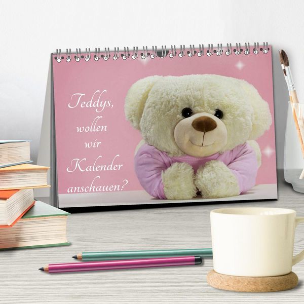 Produktbild: Teddys, wollen wir Kalender anschauen? (Tischkalender 2026 DIN A5 quer), CALVENDO Monatskalender