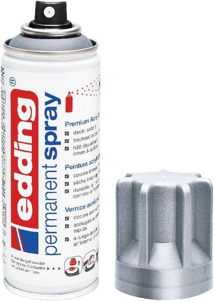 Produktbild: 5200 Permanent Spray, silber matt, 200ml Premium Acryllack