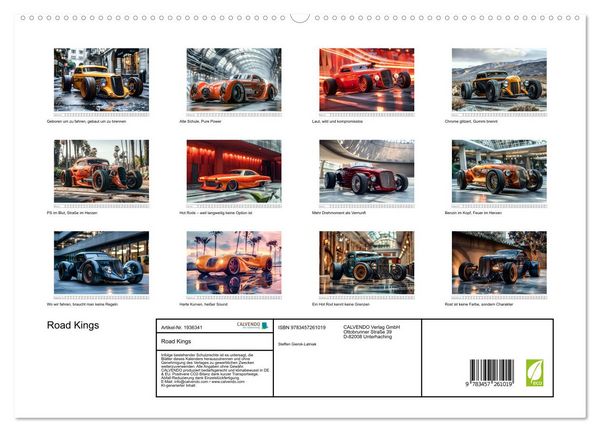 Produktbild: Road Kings (hochwertiger Premium Wandkalender 2026 DIN A2 quer), Kunstdruck in Hochglanz