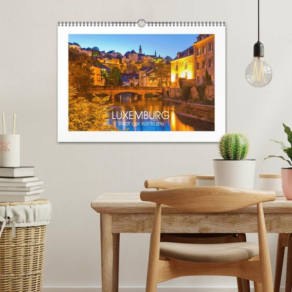 Produktbild: LUXEMBURG Stadt der Kontraste (Wandkalender 2027 DIN A3 quer), CALVENDO Monatskalender