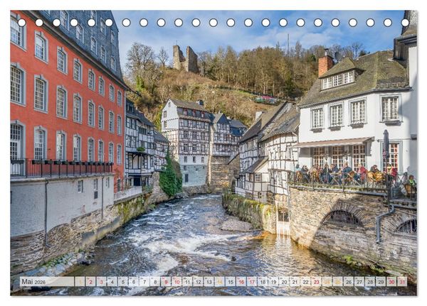 Produktbild: Monschau Impressionen (Tischkalender 2026 DIN A5 quer), CALVENDO Monatskalender