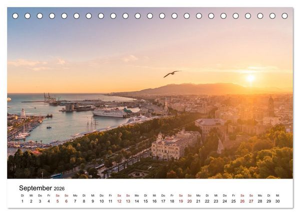 Produktbild: &Uuml;ber den Wolken - Spektakul&auml;re Luftaufnahmen (Tischkalender 2026 DIN A5 quer), CALVENDO Monatskalender
