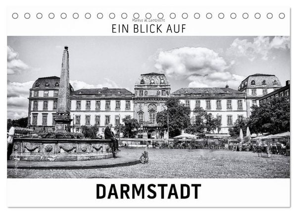 Produktbild: Ein Blick auf Darmstadt (Tischkalender 2026 DIN A5 quer), CALVENDO Monatskalender
