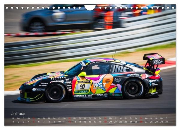 Produktbild: Motorsportkunst aus Weissach (Wandkalender 2026 DIN A4 quer), CALVENDO Monatskalender