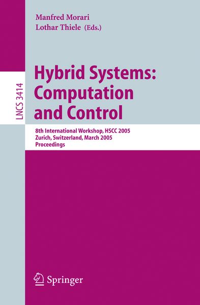 Produktbild: Hybrid Systems: Computation and Control