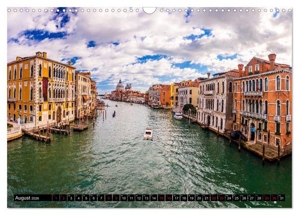 Produktbild: Venedig - Pal&auml;ste, Br&uuml;cken und Kan&auml;le (Wandkalender 2026 DIN A3 quer), CALVENDO Monatskalender