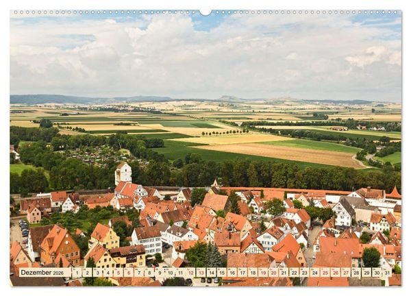 Produktbild: N&Ouml;RDLINGEN - Leben im Meteoritenkrater (hochwertiger Premium Wandkalender 2026 DIN A2 quer), Kunstdruck in Hochglanz