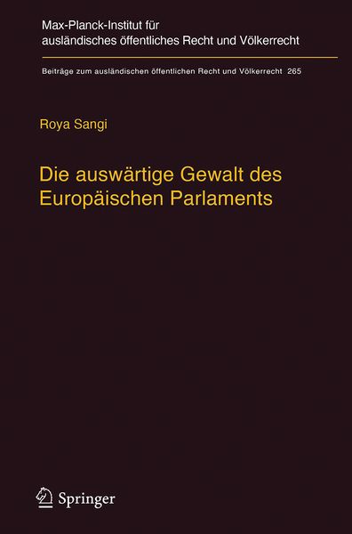 Produktbild: Die ausw&auml;rtige Gewalt des Europ&auml;ischen Parlaments