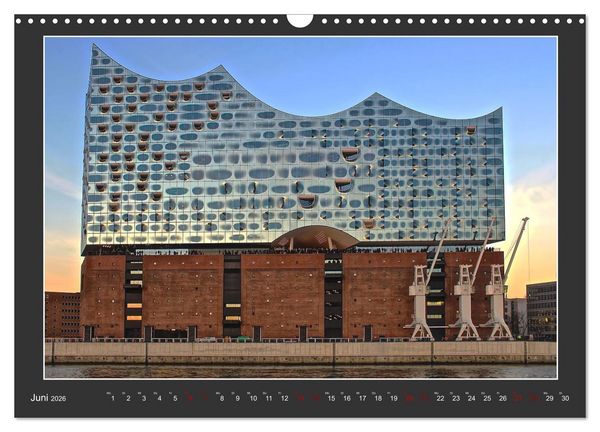 Produktbild: Wahrzeichen Elbphilharmonie (Wandkalender 2026 DIN A3 quer), CALVENDO Monatskalender