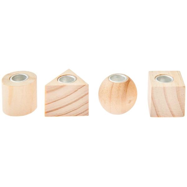 Mini Kerzenhalter Geometrische Formen, 4 Stück,