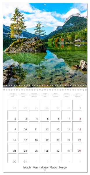 Produktbild: Berchtesgaden - Bavarian Alps, Lakes and Nature (Wall Calendar 2026 12 &times; 12 Inch) CALVENDO 12 Month Wall Calendar