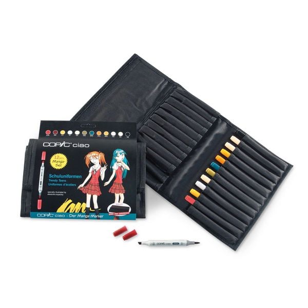 Copic Allroundmarker Ciao Set Schuluni im Wallet 12 Stück