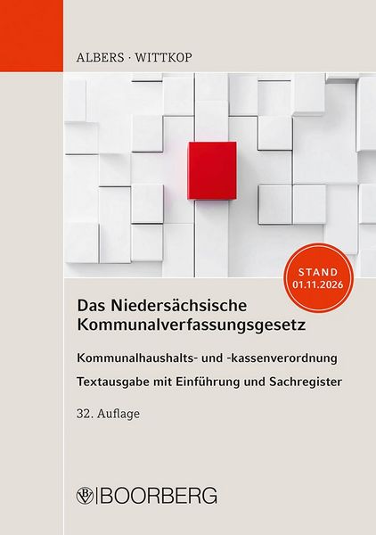 Produktbild: Das Nieders&auml;chsische Kommunalverfassungsgesetz