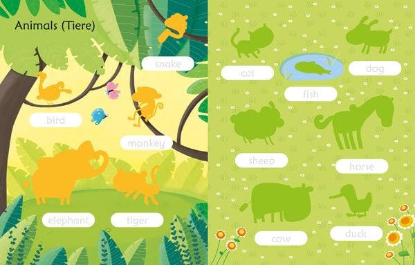 Mein erstes Stickerbuch: 100 englische Wörter