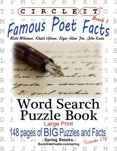 Produktbild: Circle It, Famous Poet Facts, Book 1, Word Search, Puzzle Book