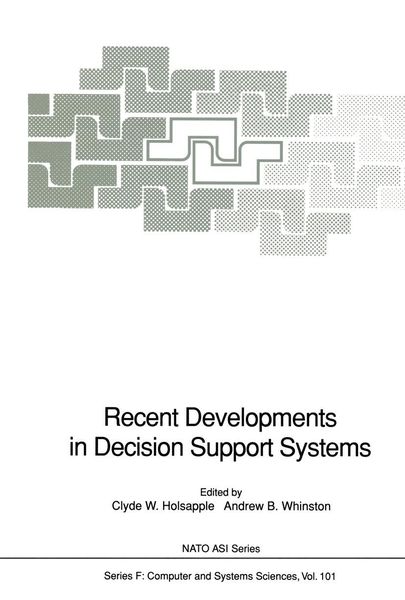 Produktbild: Recent Developments in Decision Support Systems
