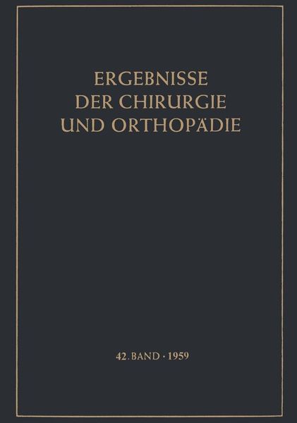 Produktbild: Ergebnisse der Chirurgie und Orthop&auml;die