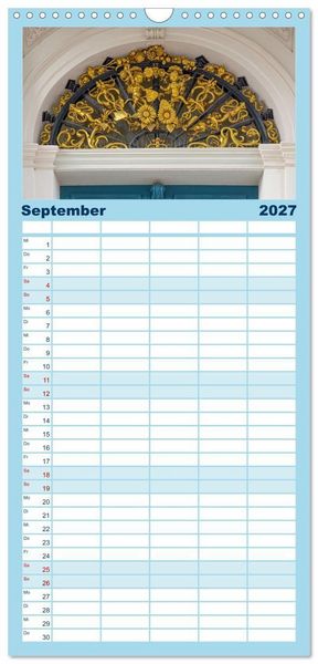 Produktbild: Familienplaner 2027 - Rotterdam - modern und pulsierend mit 5 Spalten (Wandkalender, 21 x 45 cm) CALVENDO